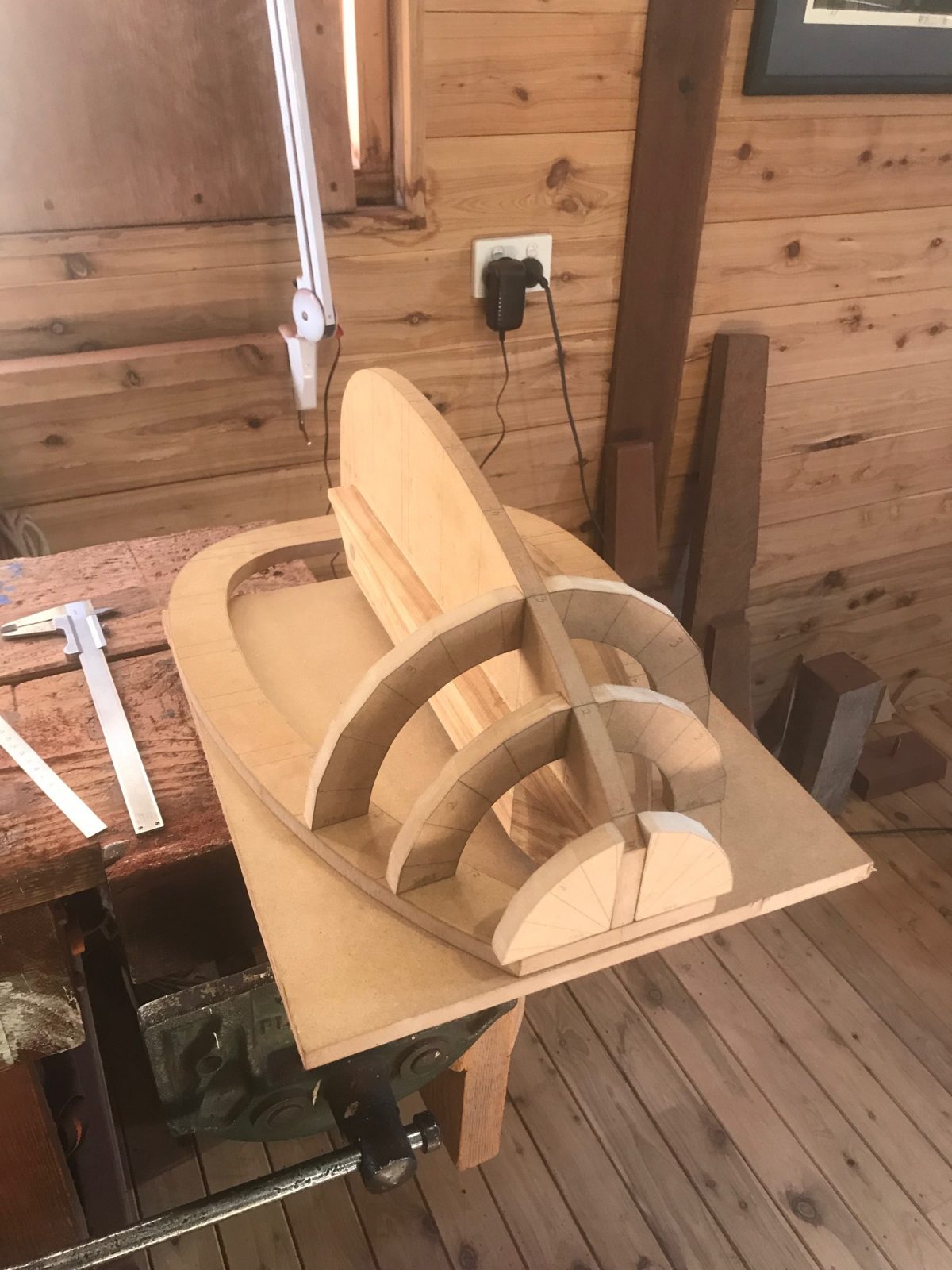 Six Course Renaissance Lute construction Making the mould 27 Boatshed